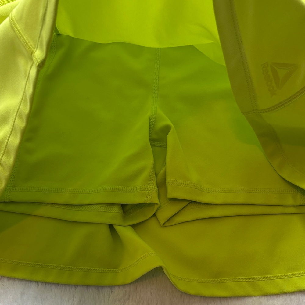 Reebok Neon Green Athletic Skort with shorts - Picture 5 of 8